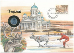 Finnország 1979. 1p Felbélyegzett Borítékban, Bélyegzéssel, Német Nyelvű Leírással T:1  Finland 1979. 1 Penni In Envelop - Non Classificati