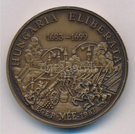 Bognár György (1944-) 1987. "Hungaria Eliberata 1683-1699 - Eger MÉE 1987" Br Piedfort Emlékérem (42,5mm) T:1-,2 Ph. Ada - Non Classificati