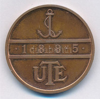 1995. "Újpesti Tornaegylet (UTE)" Kétoldalas Centenáriumi Br Emlékérem (32mm) T:1 (eredetileg PP) - Zonder Classificatie