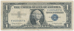 Amerikai Egyesült Államok 1961-1965. (1957B) 1$ "Silver Certificate - Kisméretű", Kék Pecsét, "Kathryn O'Hay Granahan -  - Ohne Zuordnung