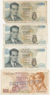 Belgium 1964. 20Fr (3x, Egyik Darab Mindkét Oldalán Magyar Nyelvű "ÉRTÉKTELEN" Bélyegzés) + 1966. 50Fr (mindkét Oldalán  - Non Classificati