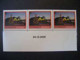 Österreich- Pers. BM Stadl Paura 8134435** Weihnachten 2020 3x Ungebraucht Mit Datumsangabe - Private Stamps