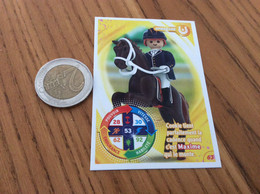 Carte Playmobil 2021 Geobra "N°63 - DRESSAGE" (cheval) - Other & Unclassified