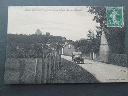 SOREL MOUSSEL  Entrée De Sorel  Route De Moussel , Automobile 1913 - Sorel-Moussel