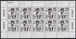 !a! GERMANY 2020 Mi. 3568 MNH SHEET(10) - Fritz Walter, German Soccer Player - 2011-2020