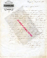 87 -LIMOGES- RARE LETTRE MANUSCRITE SIGNEE VVE LAPORTE FILS- FABRIQUE DE FLANELLES-FILATURE DE LAINE-1872 - Kleidung & Textil