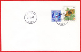 NORWAY -  8320 SKROVA (Nordland County) - Last Day/postoffice Closed On 1997.10.31 - Local Post Stamps