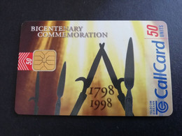 IRELAND /IERLANDE   CHIPCARD  50  UNITS   BICENTENARY COMMEMORATION        USED CARD    CHIP   ** 5686** - Irland