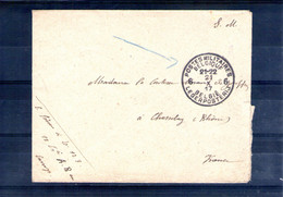 Belgique. Enveloppe. Cachet Postes Militaires 1917 - Legerstempels