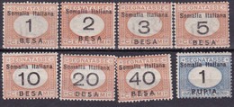Somalia 1923 - Segnatasse N.33/40 MNH - Somalie