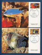 ⭐ Nouvelle Calédonie - Carte Maximum - Premier Jour - FDC - Aquarium De Nouméa - 1988 ⭐ - Maximumkarten