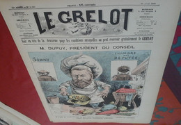 Journal Satirique Le Grelot N°1149 Avril 1893 Caricature Pépin M Dupuy Président Du Conseil - 1850 - 1899
