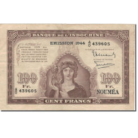 Billet, Nouvelle-Calédonie, 100 Francs, 1942, Undated (1942), KM:46b, TB - Nouvelle-Calédonie 1873-1985