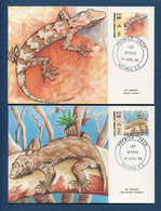 ⭐ Nouvelle Calédonie - Carte Maximum - Premier Jour - FDC - Les Geckos - 1986 ⭐ - Maximumkaarten