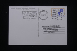 T.A.A.F. - Entier Postal Illustré Pour La France En 1992 - L 99910 - Postwaardestukken