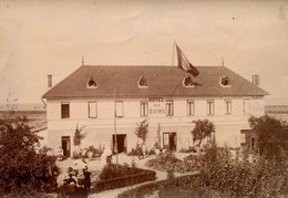 Ile D'oléron * Photo Ancienne Albuminée Circa 1890/1900 * Hôtel Des Bains & Café Du Touring - Ile D'Oléron