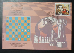 Yugoslavia 1996 - FD Cancel - FDC - World Champions Kings Of Chess Robert Fischer Chicago Usa Us B12 - Covers & Documents