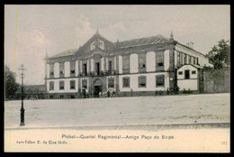 Delcampe - PINHEL -MILITARES QUARTEIS - Quartel Regimèntal - Antigo Paço Do Bispo. ( Ed. E.da Cruz Mello Nº 64)  Carte Postale - Guarda
