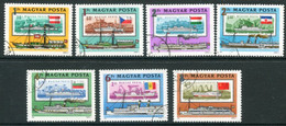 HUNGARY 1981 Danube Commission Used.  Michel 3514-20 - Oblitérés