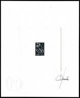 N° 3741 (*) 1.90 € Lamouche, épreuve En Noir Signée. SUP (certificat) - Artist Proofs