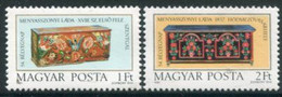 HUNGARY 1981 Stamp Day: Bridal Chests  MNH / **.  Michel 3505-06 - Nuevos