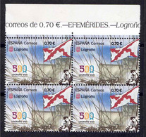 ESPAÑA 2021 ** MNH ED. 5494 EFEMERDES.500 AÑOS LOGROÑO 2021 BL.4 - Ungebraucht