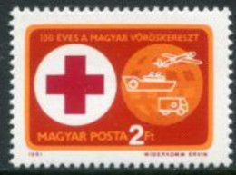 HUNGARY 1981 Red Cross Centenary MNH / **.  Michel 3495 - Unused Stamps