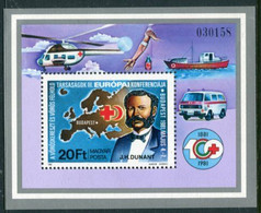 HUNGARY 1981 Red Cross Conference  Block MNH / **.  Michel Block 149A - Blokken & Velletjes