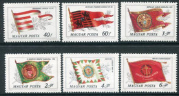 HUNGARY 1981 Historic Flags MNH / **  Michel 3486-91 - Neufs