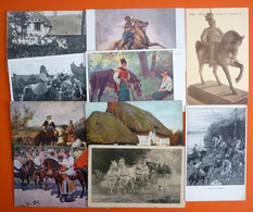 HORSES - LOT 10 CPA - Chevaux