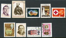 HUNGARY 1981 Nine Single Commemorative Issues Used. - Gebraucht