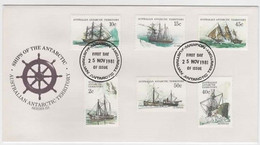 Australian Antarctic Territory  1981 Ships III, Postmarked At MAWSON Base, First Day Of Issue - FDC