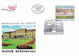 A8446- SCHONBRUNN PALACE UNESCO, REPUBLIK OESTERREICH 1999 WIEN USED STAMP ON COVER - Lettres & Documents