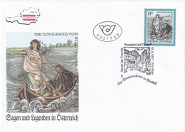 A8447- DONAUNIXE OF THE STRUDENGAU REPUBLIK OESTERREICH 1997 WIEN USED STAMP ON COVER - Cartas & Documentos