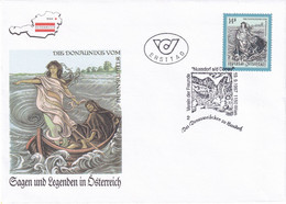 A8447- DONAUNIXE OF THE STRUDENGAU REPUBLIK OESTERREICH 1997 WIEN USED STAMP ON COVER - Brieven En Documenten