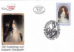 A8448- EMPRESS ELIZABETH OF AUSTRIA REPUBLIK OESTERREICH 1998 BAD ISCHL USED STAMP ON COVER - Briefe U. Dokumente