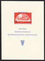 Reprint AUSTRIA 1933 LABEL VIGNETTE CINDERELLA  Philatelist Memorial Sheet WIEN 1965 WIPA Stamp Exhibition - Sonstige & Ohne Zuordnung