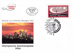 A8452- ERSTTAG, OLYMPIC GAMES IN ATLANTA 1996 USA, REPUBLIK OESTERREICH 1996 WIEN USED STAMP ON COVER - Estate 1996: Atlanta