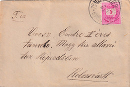 A8467- LETTER TO KOLOZSVAR CLUJ ROMANIA 1890 STAMP ON COVER MAGYAR POSTA, WAX SEAL ON THE BACK, SIGILIUM - Cartas & Documentos