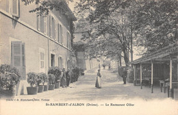 CPA 26 SAINT RAMBERT D'ALBON RESTAURANT OLLIER - Otros & Sin Clasificación