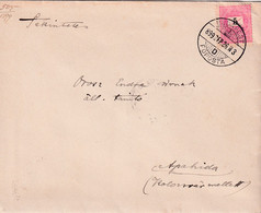 A8474- LETTER FROM BUDAPEST TO APAHIDA CLUJ ROMANIA STAMP ON COVER 1899 MAGYAR POSTA USED - Cartas & Documentos