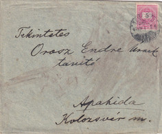 A8476- LETTER  TO APAHIDA CLUJ ROMANIA FROM TEMESVAR STAMP ON COVER 1893 MAGYAR POSTA USED - Cartas & Documentos