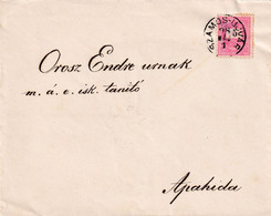 A8480- LETTER  TO APAHIDA CLUJ ROMANIA FROM SZAMOS-UJVAR STAMP ON COVER 1898 MAGYAR POSTA USED - Cartas & Documentos