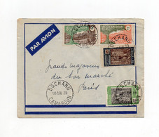 !!! CAMEROUN, CACHET DSCHANG SUR LETTRE PAR AVION DE 1939 POUR PARIS - Cartas & Documentos