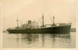 MOYNE D'IBERVILLE * Carte Photo Bateau Cargo Paquebot Commerce Marine Marchande ? Compagnie Générale Transatlantique CGT - Cargos