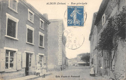 CPA 26 ALBON RUE PRINCIPALE - Other & Unclassified