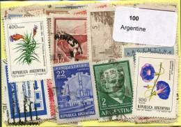 Lot 100 Timbres Argentine - Lots & Kiloware (mixtures) - Max. 999 Stamps
