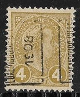 Luxembourg  1908  Prifix Nr. 45A - Voorafgestempeld