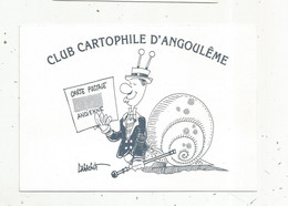 Cp, Publicité , CLUB CARTOPHILE D'ANGOULÊME , Illustrateur Labachot , Vierge - Advertising