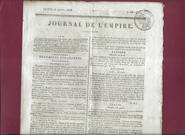 110621A - Document NAPOLEON Ier JOURNAL DE L'EMPIRE 25 Avril 1808 Nouvelles DANEMARK BAVIERE ESPAGNE ITALIE Turin - 1800 - 1849